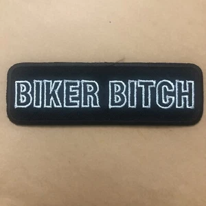 Biker Bitch Patch - 4 5/8 inches x 1 1/2 inches - Picture 1 of 2