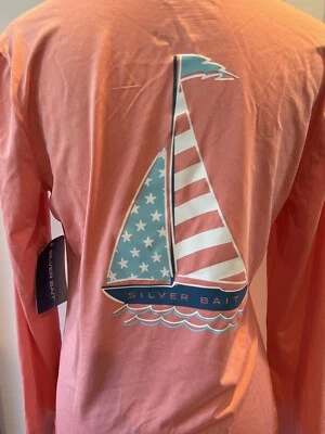 CAMISETA HOMBRE PLATA CEBO DRI-FIT MANGA LARGA RENDIMIENTO PESCA PEQUEÑA MELOCOTÓN Foto 1 de 4