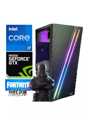 INTEL + NVIDIA + ASUS ETC. VERBAUT Ultra Fortnite Gamer Gaming Pc intel i7 Nvidia GTX SSD 1TB Windows 11 pro