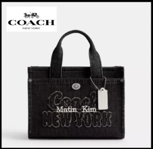 COACH CAZ29 [COACH MATIN KIM] Cargo Tote Bag 26 Black 2 Way Outlet New - Picture 1 of 16