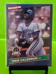 1986 Donruss #435 Ivan Calderon RC Seattle Mariners Rookie Chicago White Sox  - Picture 1 of 2