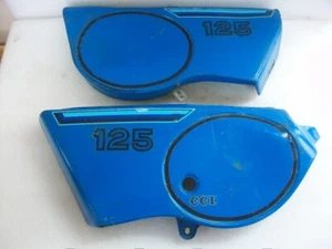 1980 Suzuki TS125 Side Covers Left & Right TS 125 Enduro Vintage Panels Honcho - Picture 1 of 13