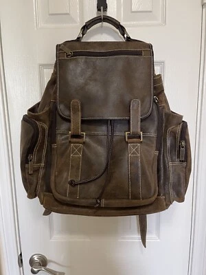 Claire Chase Sierra Uptown Brown Leather Rucksack Backpack - Image 1 of 4