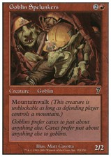 Magic the Gathering MTG Goblin Spelunkers (193) Seventh Edition   LP