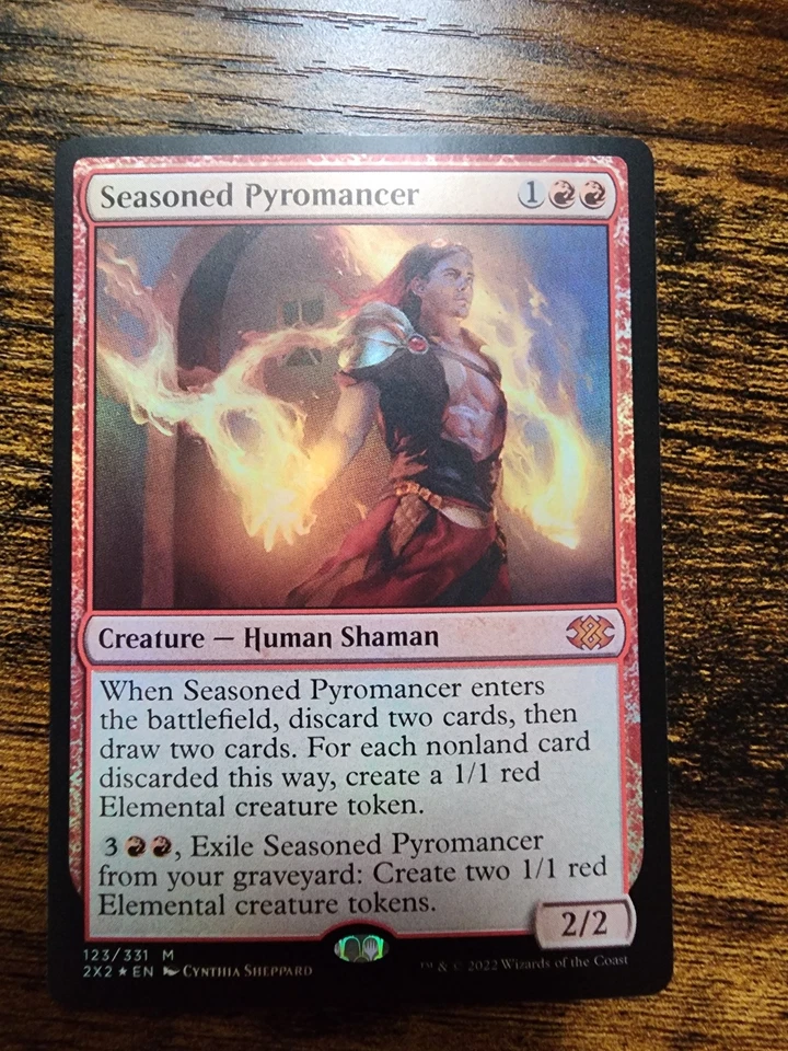 [1x] Seasoned Pyromancer - Foil Near Mint, English Double Masters 2022 MTG Magic - Image 1 of 1