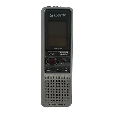 Sony IC Recorder ICD-B600 Handheld Portable Voice Recorder Silver - Image 1 of 4