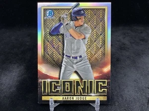AARON JUDGE 2023 BOWMAN CHROME #BI-8 ICONIC REFRACTOR INSERT / NY YANKEES - Picture 1 of 2