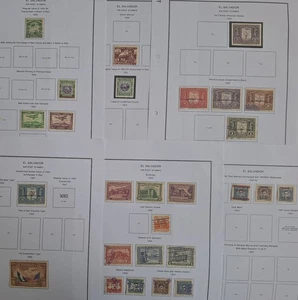 RARE 1929- El Salvador lot of Airmail postage stamps Mint / used - Picture 1 of 7