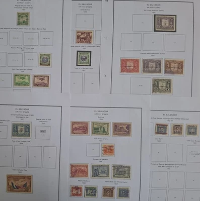 RARE 1929- El Salvador lot of Airmail postage stamps Mint / used - Image 1 of 4