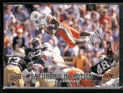 2011 Upper Deck #SIA-4 Barry Sanders Saturday in Action - Image 1 of 2