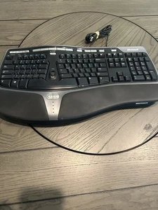Microsoft Natural Egonomic 4000 v1.0 Keyboard Wired w/ Front Tilt Plate KU-0462 - Picture 1 of 6