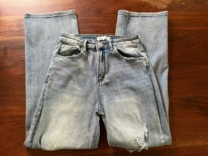 Jeans Almost Famous para mujer junior talla 7 pierna recta jean 28X30 desgastado - Imagen 1 de 8