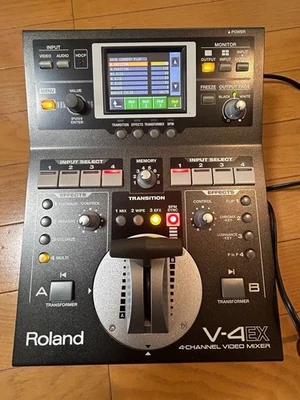 Roland V-4EX 4 Channel Digital Video Mixer with Effects HDMI Original Black - Image 1 of 4