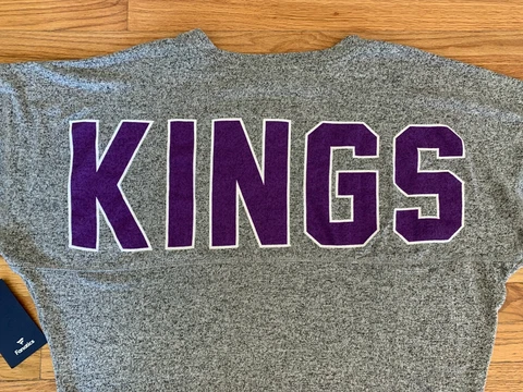 NEW Sacramento Kings Women's Size Large Cozy Spirit Jersey/Long Sleeve Shirt Cover