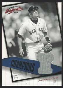 Nomar Garciaparra 2002 Donruss Originals Champions Materials 049/100 Card# C-24