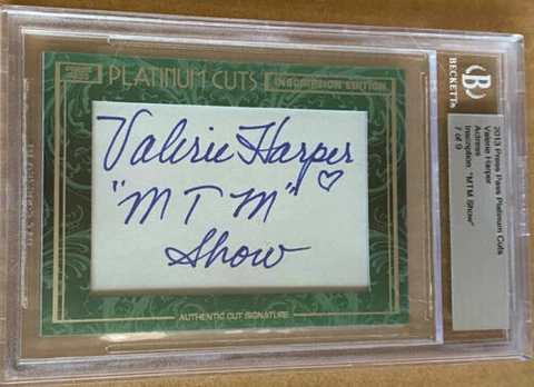 VALERIE HARPER 2013 PRESS PASS PLATINUM CUTS AUTOGRAPH #7 Of 9  MARY TYLER MOORE Cover