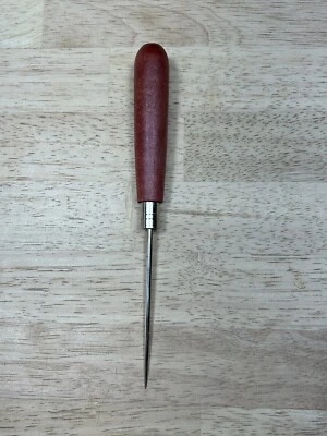 Scratch Awl japonés.  Punta de acero con mango de madera dura.  NOS. Foto 1 de 4