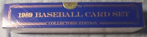 Juego de béisbol completo Topps Tiffany 1989 sellado de fábrica - Imagen 1 de 3