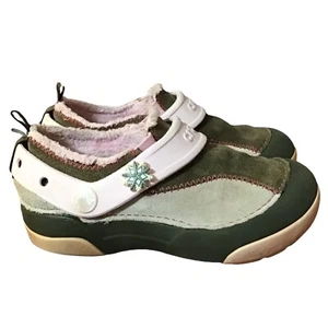 Crocs Clogs Dawson Toddler Girls 12 Pink Brown Faux Suede Lined Slip On Shoes - Picture 1 of 8