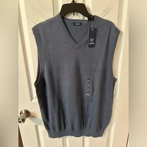 NWT IZOD Mens V Neck Sweater Vest - Large - Picture 1 of 6