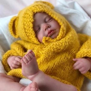 19inch Reborn Doll Eyes Closed Lifelike Realistic Toddler Children's Day Gift - Picture 1 of 11