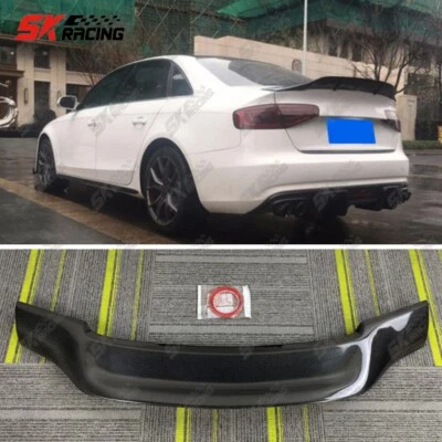 Alerón trasero para Audi A4 B8 2012-2016 sedán fibra de carbono/negro brillante Foto 1 de 4