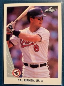 1990 LEAF CAL RIPKEN, JR. BALTIMORE ORIOLES CARD #197 / NM Condition - Picture 1 of 2