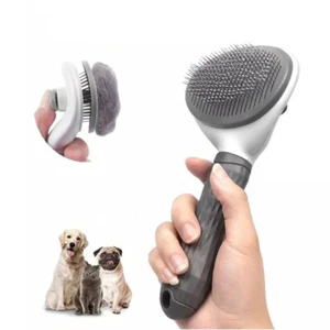 Pets Hair Grooming Massage Deshedding Cleaning Brush & Hair Remover Dog Cat Comb - Picture 1 of 15