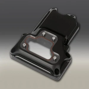 Cubierta de transmisión superior CNC negra Clarity para Harley Touring Street Glide 07-17 - Imagen 1 de 4