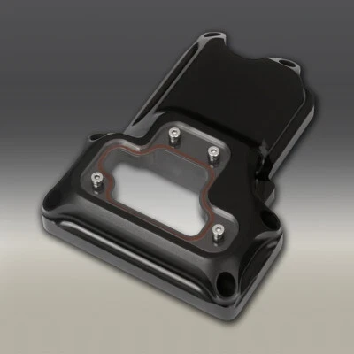 Черная прозрачная верхняя крышка коробки передач с ЧПУ для Harley Touring Street Glide 07-17 - Изображение 1 из 4