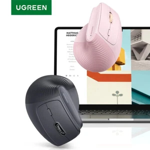 UGREEN Vertical Wireless Mouse 2.4G 4000DPI Ergonomic 6 Buttons For MacBook PC - Picture 1 of 9