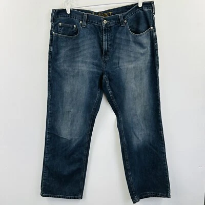 Pantalones de mezclilla azules de pierna recta AXIST para hombre W40xL32 Foto 1 de 4