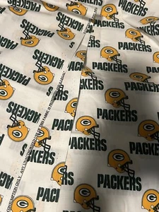 NFL GREEN BAY PACKERS 100% Cotton One Yard - Picture 1 of 3