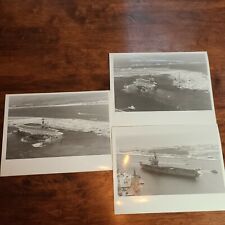 USS Saratoga Navy Vintage 8x10 Photo Photograph arriving to port 1986