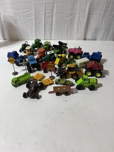 Farm Tractor Toy Lot Tonka Trucks Signs And More Lot Of 27 Please Read Desc. - Picture 1 of 16