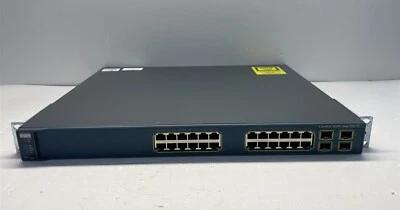 Conmutador PoE de puerto Cisco Catalyst 3560G 24 1 GB RJ-45 (WS-C3560G-24PS-S) Foto 1 de 4