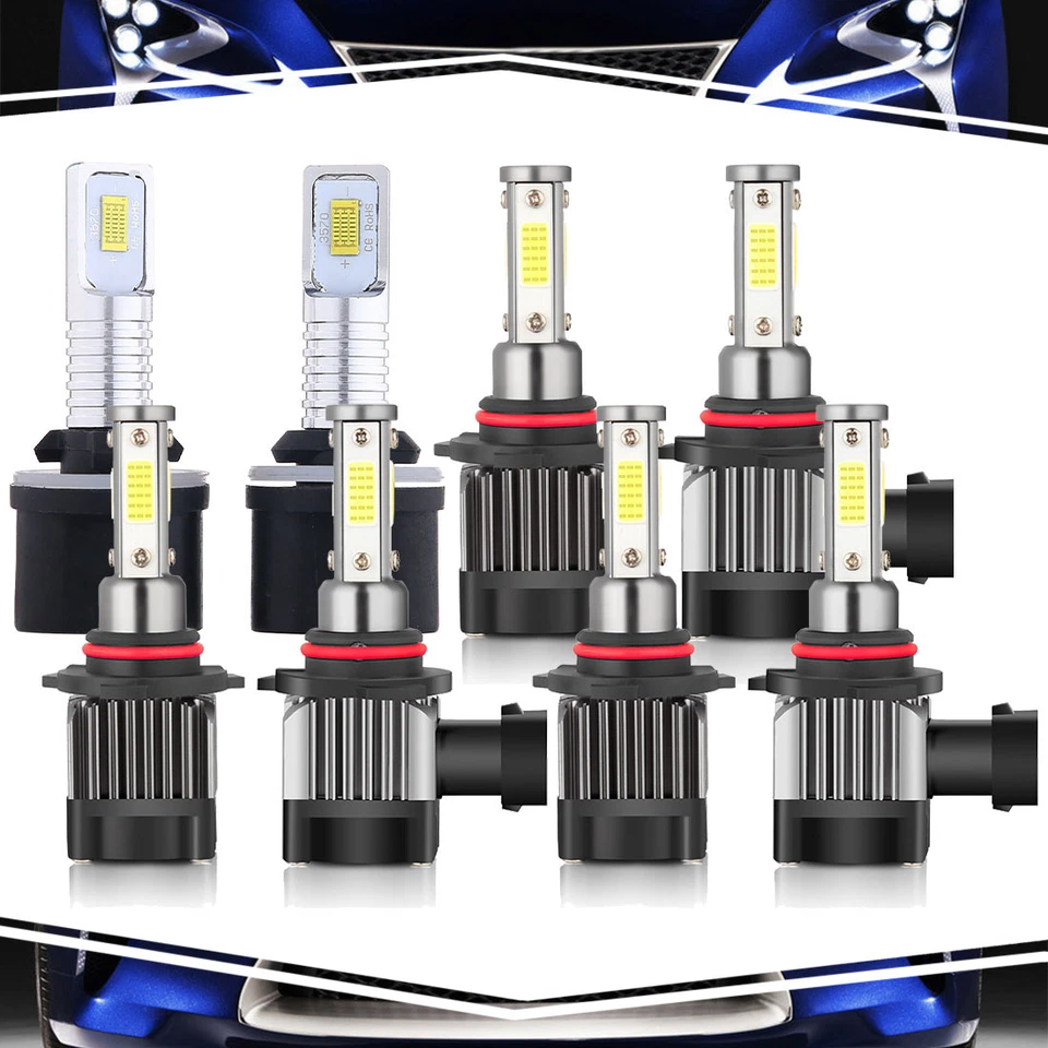 Faros de haz alto y bajo DRL para Cadillac Seville 2000 4 pares 880/881+9006+2x 9005 Foto 1 de 4