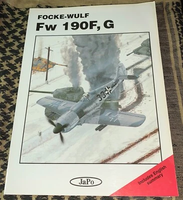 Focke-Wulf Fw 190F, G JaPo DUAL TEXT CAPTIONS RARE OOP reference - Image 1 of 4