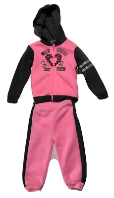 Conjunto de sudadera/sudadera con cremallera brillante Diva Girls Can Be Anything - talla 24 m para niña Foto 1 de 3
