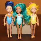 2015 Barbie Dreamtopia Chelsea Dolls Rainbow Cove 3 Dolls no Outfits.
