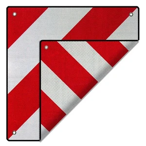 Warntafel Spanien UND Italien Aluminium 500x500mm rot-weiß Heckträger Fahrrad - Bild 1 von 4