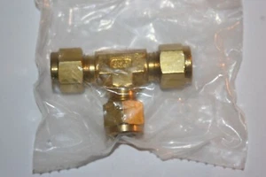 3/8" Tube OD Brass Union Tee Connector Fitting SSP DuoLok IBD6UT - Picture 1 of 3
