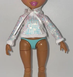 Rainbow High Winter Break Skyler Bradshaw Doll Hoodie White Top Sequin Shirt NEW - Picture 1 of 6
