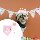 Dog Birthday Hat Triangle Bibs Puppy Bandana Triangular Scarf