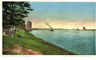 Vintage Postcard-#5641, St. Clair River At Port Huron, MI