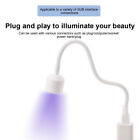 Mini USB żel utwardzany manicure led światła do paznokci suszarka lampa UV elastyczne biurko przypinane na klips