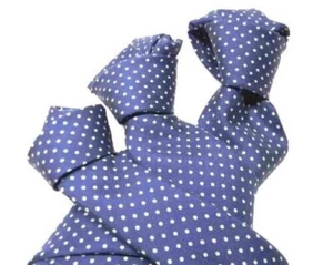 Corbata Azul Marino Lunares Blanco Slips A Pellets Seda Varios Azul Marino - Imagen 1 de 10