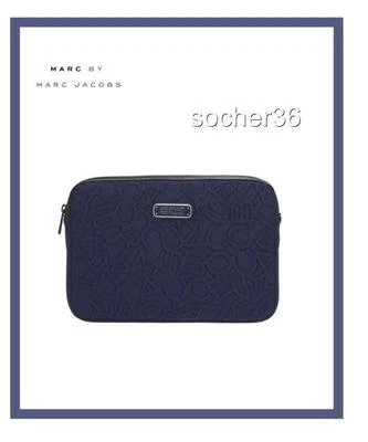 MARC BY MARC JACOBS SCRAMBLED LOGO NEOPRENE TABLET ZIP CASE AMALFI COAST NWT $68 - Image 1 of 4