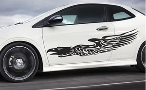 Universal Car pinstripe Racing side graphics decals 56" x 11"  (Eagle Flames) - Picture 1 of 3