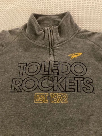 Vtg. University of Toledo Rockets zip neck sweatshirt (M) by Jansport Pre-owned Cover